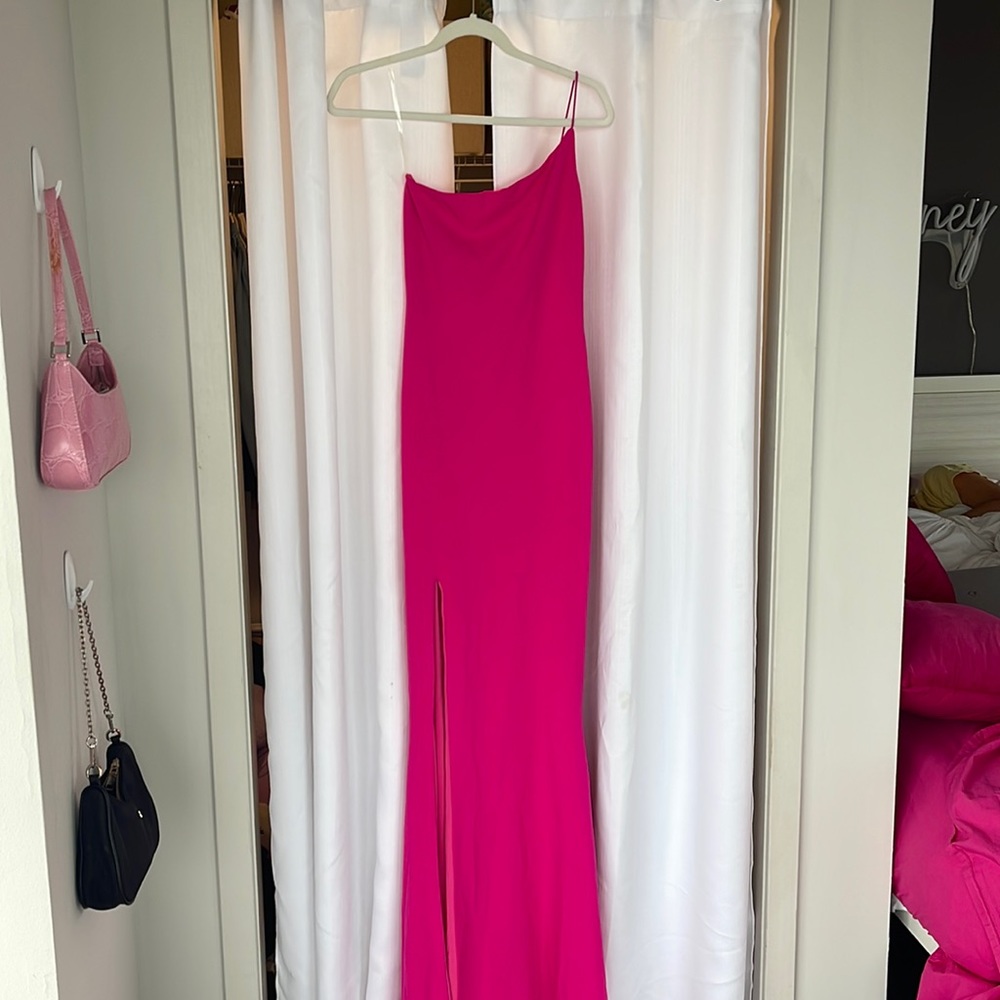 Nookie brand hot pink gown. gorgeous.